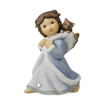 Goebel - Nina &amp; Marco | Decoratief beeld Engel Spinnende metgezel | Porselein - 10cm - 2025