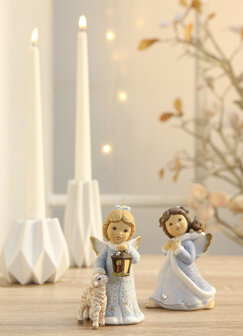 Goebel - Nina &amp; Marco | Decoratief beeld Engel Spinnende metgezel | Porselein - 10cm - 2025