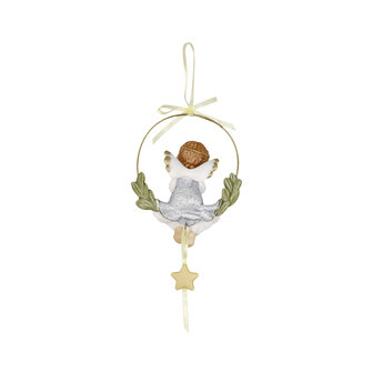 Goebel - Nina &amp; Marco | Decoratief beeld Hangend ornament Dromerige sterrentijd | Porselein - 10cm - 2025