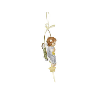 Goebel - Nina &amp; Marco | Decoratief beeld Hangend ornament Dromerige sterrentijd | Porselein - 10cm - 2025