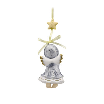 Goebel - Nina &amp; Marco | Decoratief beeld Hangend ornament Helder sterrenlicht | Porselein - 8cm - 2025