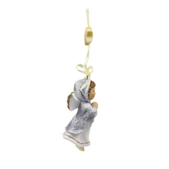 Goebel - Nina &amp; Marco | Decoratief beeld Hangend ornament Helder sterrenlicht | Porselein - 8cm - 2025