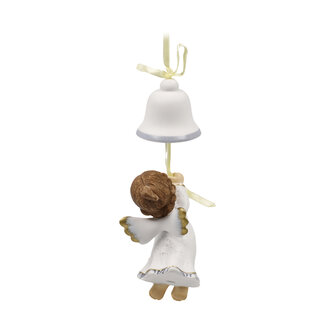 Goebel - Nina &amp; Marco | Decoratief beeld Hangend ornament Bel rinkelen | Porselein - 11cm - 2025
