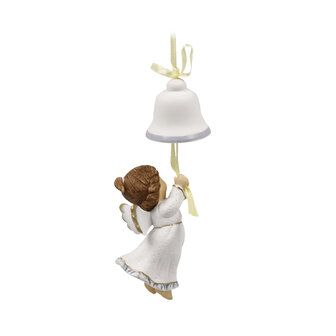 Goebel - Nina &amp; Marco | Decoratief beeld Hangend ornament Bel rinkelen | Porselein - 11cm - 2025