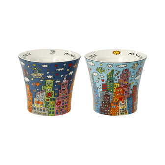 Goebel - James Rizzi | Eierdopjes set My New York City - 2 stuks | Porselein