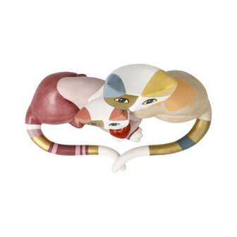 Goebel - Rosina Wachtmeister | Decoratief beeld Vivien e Peppie | Porselein - 16cm - 2025 - Limited Edition