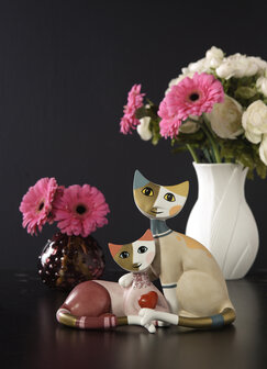Goebel - Rosina Wachtmeister | Decoratief beeld Vivien e Peppie | Porselein - 16cm - 2025 - Limited Edition