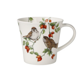 Goebel - Vogels | Koffie / Thee Mok Mussen | Beker - porselein - 350ml - 2 stuks