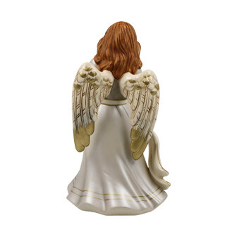 Goebel - Kerst | Decoratief beeld Engel Vrome trompettist | Aardewerk - 20cm - 2025