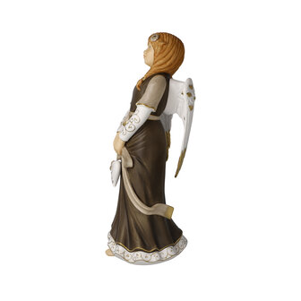 Goebel - Kerst | Decoratief beeld Engel Verbonden in hart | Porselein - 29cm - 2025