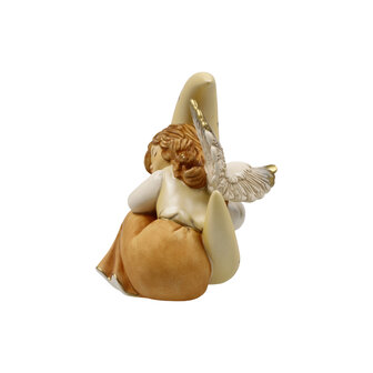Goebel - Kerst | Decoratief beeld Engel Kleine droomreis | Aardewerk - 9cm - 2025