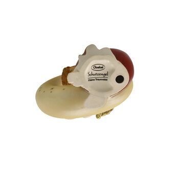 Goebel - Kerst | Decoratief beeld Engel Kleine droomreis rood | Aardewerk - 9cm - 2025