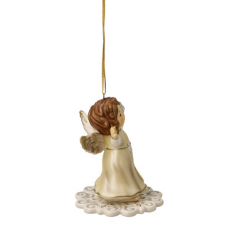 Goebel - Kerst | Kersthanger Engel Winterplezier | Aardewerk - 7cm - 2025