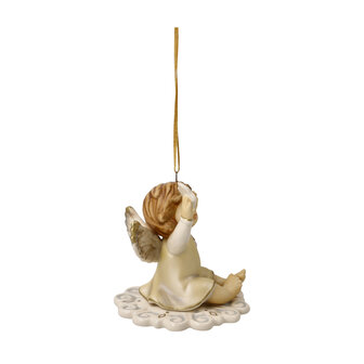 Goebel - Kerst | Kersthanger Engel Mijn eerste dag | Aardewerk - 6cm - 2025