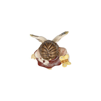 Goebel - Kerst | Decoratief beeld Engel Uw reisgenoot rood | Aardewerk - 12cm - 2025