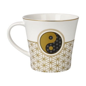 Goebel - Lotus | Koffie / Thee Mok Levensbloem wit | Beker - porselein - 350ml - 2 stuks
