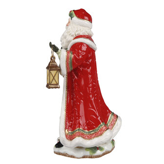 Goebel - Fitz and Floyd | Decoratief beeld Kerstman brengt geschenken | Aardewerk - 34cm - kerst