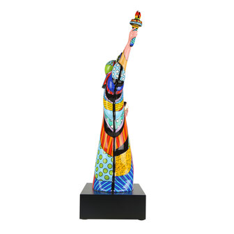 Goebel - Romero Britto | Decoratief beeld Liberty | Porselein - 69cm - Limited Edition
