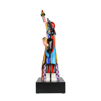 Goebel - Romero Britto | Decoratief beeld Liberty | Porselein - 69cm - Limited Edition