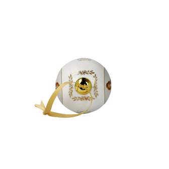 Goebel - Kerst | Kersthanger Engel Jaarlijkse bal 2025 | Porselein - 7cm