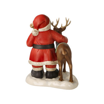 Goebel - Kerst | Decoratief beeld Kerstman - Koning van het bos | Aardewerk - 24cm - Limited Edition - 2025