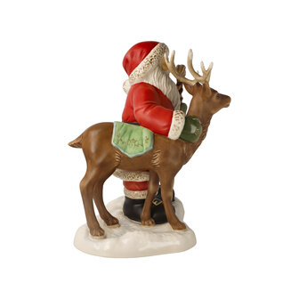Goebel - Kerst | Decoratief beeld Kerstman - Koning van het bos | Aardewerk - 24cm - Limited Edition - 2025