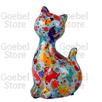 Pomme Pidou Spaarpot Kat Caramel Standaard 003 (11x9x17cm - Keramiek)