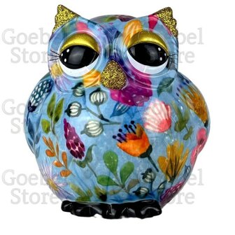 Pomme Pidou Spaarpot Uil Olive Standaard 003 (13x12x13cm - Keramiek)