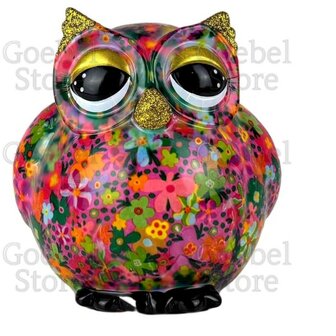 Pomme Pidou Spaarpot Uil Olive Standaard 004 (13x12x13cm - Keramiek)