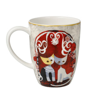 Goebel - Rosina Wachtmeister | Koffie / Thee Mok Templi dell amore | Beker - porselein - 400ml - 2 stuks