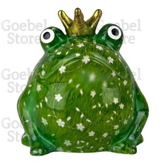 Pomme Pidou Spaarpot Kikker Freddy Green Standaard 001 (13x12x14cm - Keramiek)