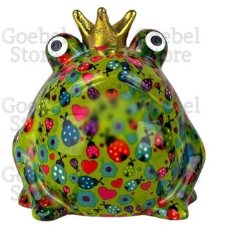 Pomme Pidou Spaarpot Kikker Freddy Green Standaard 002 (13x12x14cm - Keramiek)