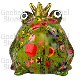 Pomme Pidou Spaarpot Kikker Freddy Green Standaard 003 (13x12x14cm - Keramiek)