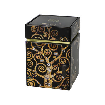 Goebel-Gustav Klimt | Bo&icirc;te &agrave; th&eacute; L&#039;Arbre de Vie | M&eacute;tal - 11cm - bo&icirc;te de rangement