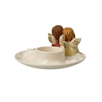 Goebel - Kerst | Decoratief beeld Engel Kaarsenhouder Avondrust | Aardewerk - 13cm - 2025
