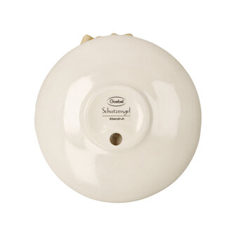 Goebel - Kerst | Decoratief beeld Engel Kaarsenhouder Avondrust | Aardewerk - 13cm - 2025