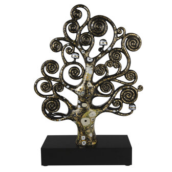 Goebel - Gustav Klimt | Decoratief beeld De Levensboom 53 | Porselein - 53cm - met echt goud - Limited Edition