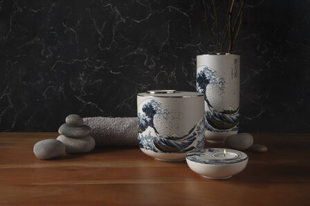 Goebel - Katsushika Hokusai | Vaas De Golf 16 | Porselein - 16cm