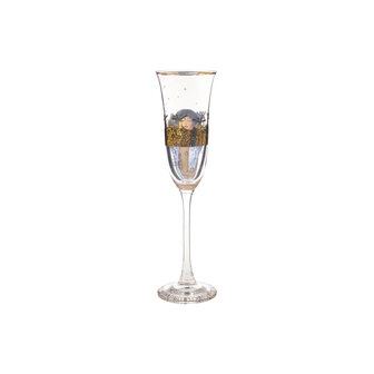 Goebel - Gustav Klimt | Verre &agrave; champagne Judith I | Verre - 24 cm - avec de l'or v&eacute;ritable - 100 ml