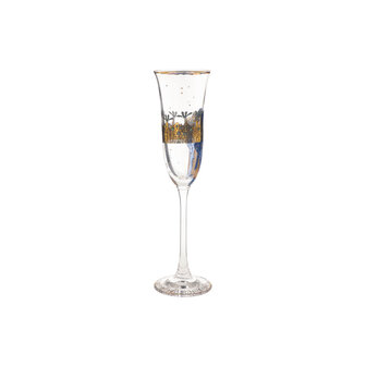 Goebel - Gustav Klimt | Verre &agrave; champagne Judith I | Verre - 24 cm - avec de l'or v&eacute;ritable - 100 ml