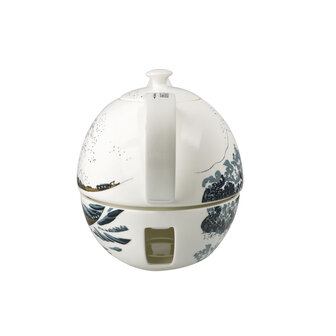 Goebel - Katsushika Hokusai | Theepot met warmer | Porselein - theekan - 1,2L