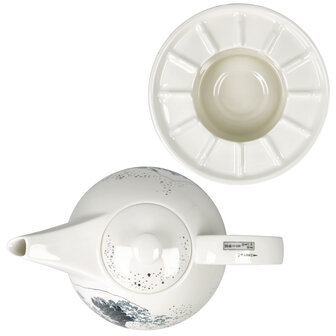 Goebel - Katsushika Hokusai | Theepot met warmer | Porselein - theekan - 1,2L