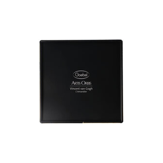 Goebel - Vincent van Gogh | Theedoos Amandelboom Goud | Metaal - 11cm - bewaardoos - 4 stuks