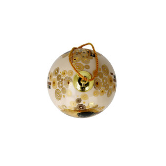 Goebel - Gustav Klimt | Kerstbal De Kus | Porselein - 8cm - met echt goud