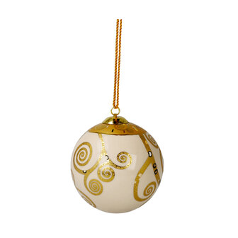 Goebel - Gustav Klimt | Kerstbal De Levensboom | Porselein - 8cm - met echt goud