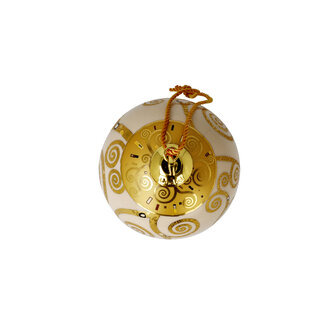 Goebel - Gustav Klimt | Kerstbal De Levensboom | Porselein - 8cm - met echt goud
