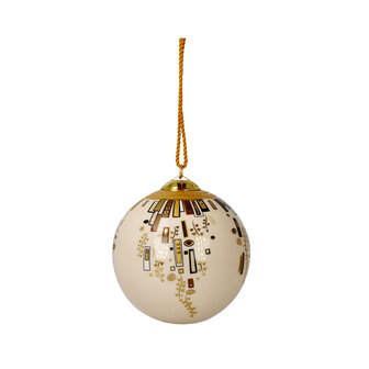 Goebel - Gustav Klimt | Kerstbal - Ornament | Porselein - 8cm - met echt goud