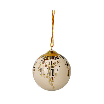 Goebel - Gustav Klimt | Kerstbal - Ornament | Porselein - 8cm - met echt goud