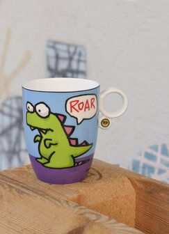 Goebel - Ed Heck | Koffie / Thee Mok Roar | Beker - porselein - 400ml - 2 stuks