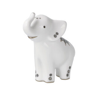 Goebel - Elephant | Decoratief beeld Kamili | Porselein - 11cm - olifant - met kristal